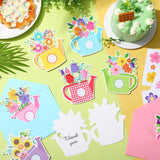 Gersoniel 24 Sets Mother's Day Crafts for Kids Classroom Card Making Kits DIY Greeting Cards Set 24 Cards 24 Envelopes 24 Sheets Stickers for Toddler Kids School Handmade Activities Gersoniel