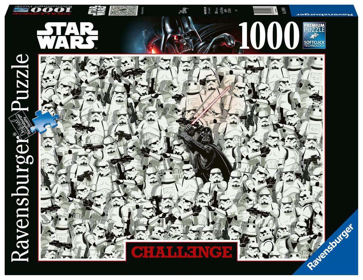 Ravensburger Star Wars Challenge Jigsaw Puzzle | 1000 Unique Pieces | Softclick Technology Ideal for Adults & Kids Aged 14+ | FSC-Certified Materials Ravensburger