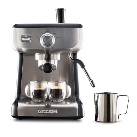 Calphalon BVCLECMP1 Temp iQ Espresso Machine with Steam Wand, Stainless Calphalon