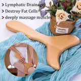 lianjindun 6 in 1 Wood Therapy Massage Tools, Maderoterapia kit, Wood Therapy Set, Lymphatic Drainage Massager, Wooden Gua Sha Tools, Wooden Massager Roller Rope for Body Shaping Anti Cellulite lianjindun