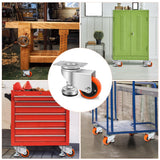 W B D WEIBIDA 2” Leveling Plate Casters Wheels, Workbench Casters Set of 4, Retractable Casters with Adjustable Leveling Feet 1100 LBS, Heavy Duty Casters Wheels for Workbench, Equipment, Machine W B D WEIBIDA