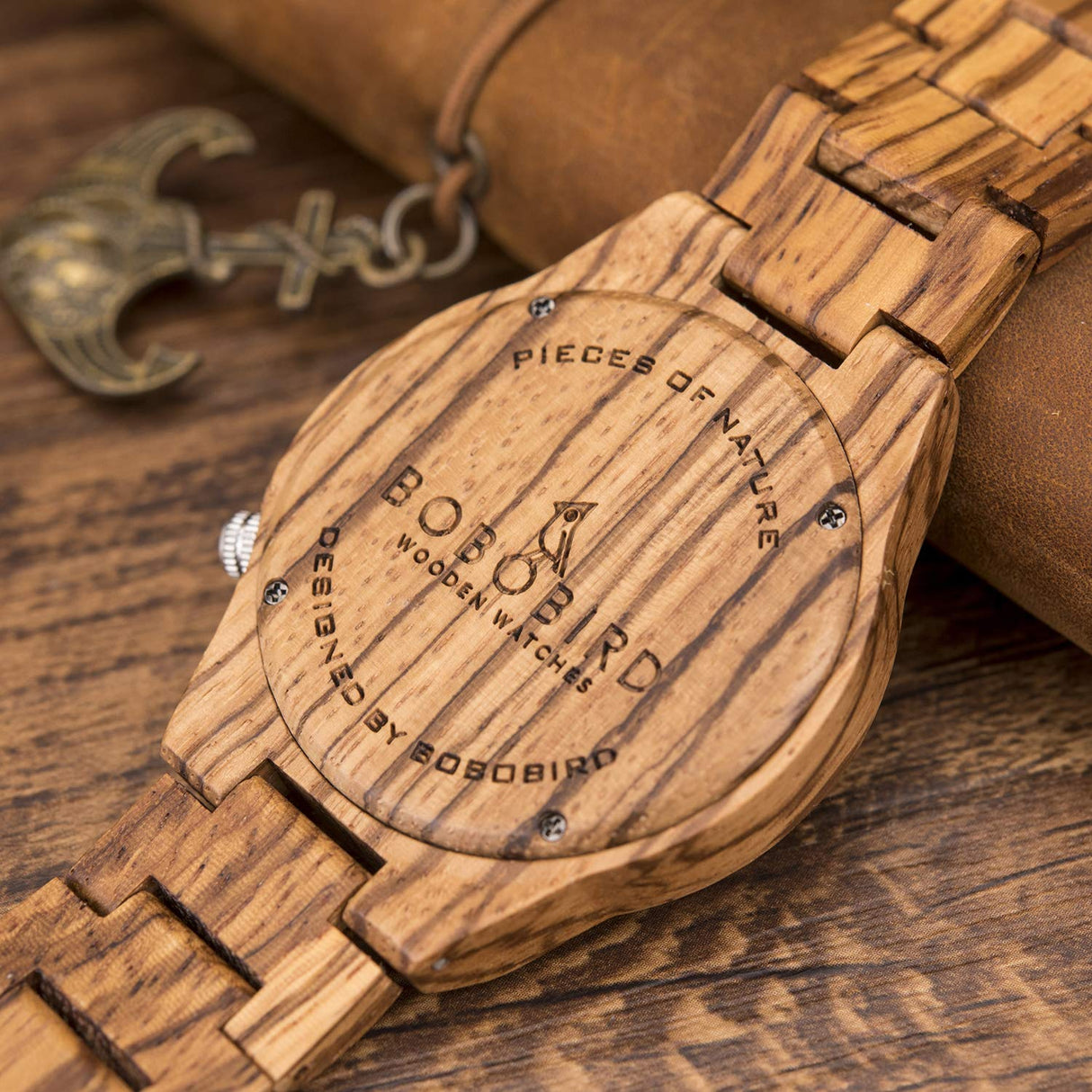 BOBO BIRD Mens Unique Engrave Wood Watches Luxury Stylish Watch Wood Strap with Bamboo Wooden Box BOBO BIRD