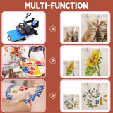 Sublimation Blank Tote Bags, 20Pack Canvas Tote Bags 15.4 x 15 Inch, 8 x 8.3 Inch Small Canvas Tote Bags Reusable Grocery Bags Shopping Cloth Bags for Heat Transfer, DIY, Christmas Craft, Ivory TAOZIM