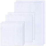 MIDELONG 6 PCS Aida Cloth 14 Count Cross Stitch Fabric, 3 Sizes White Classic Reserve Cross Stitch Aida Cloth for Home DIY Handmade Needlework Craft Embroidery Decoration MIDELONG