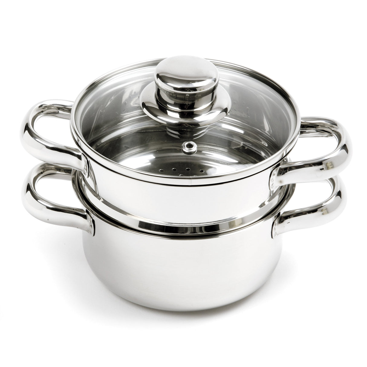 Norpro 1-Quart Stainless Steel Mini Steamer Cooker, 3 Piece Set Norpro