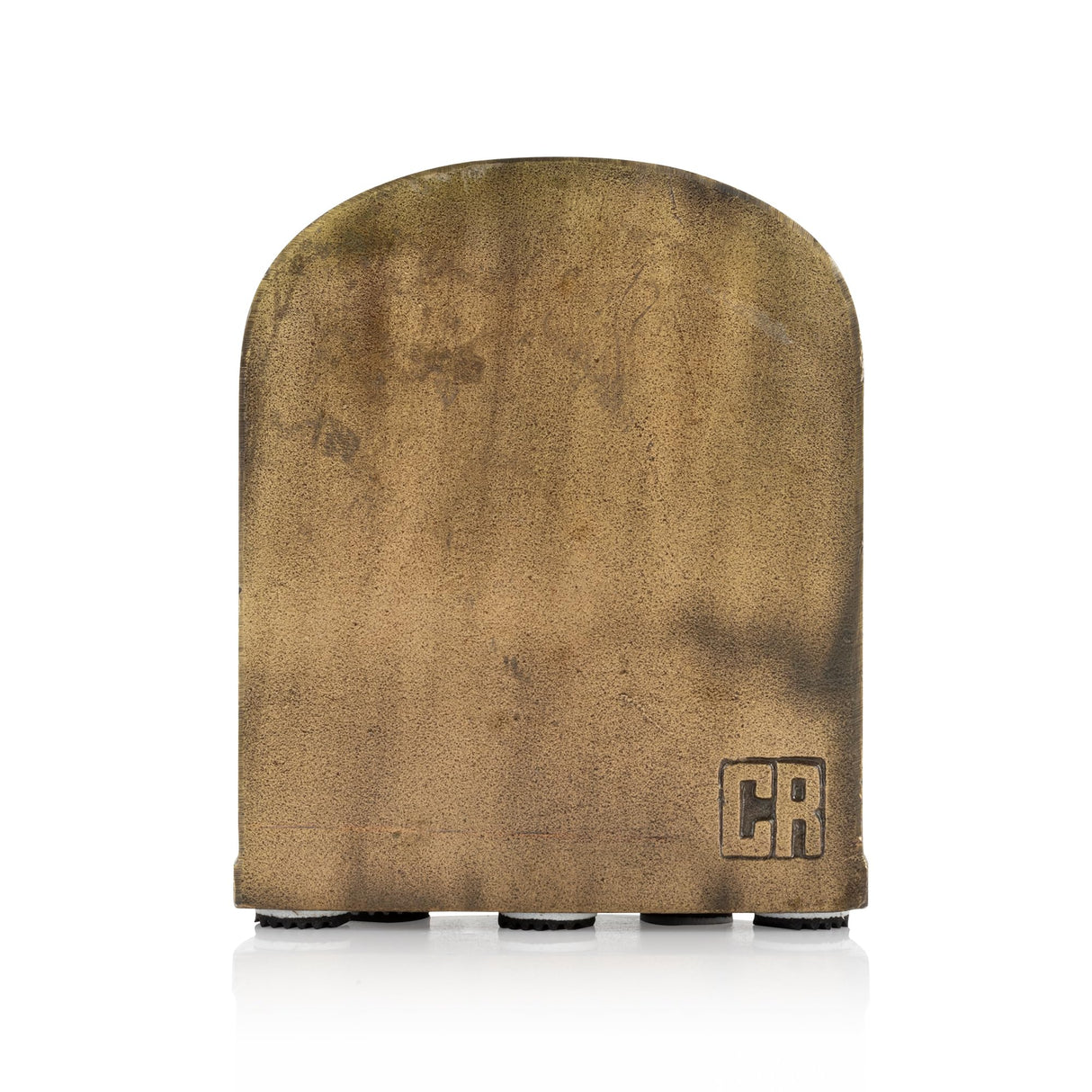 CRAFTSMAN ROAD Mountain Bookends Set, Antique Brass Book Ends, 2 Decorative Bookends for Shelves or Bookcase, Cast Iron Bookends, Stylish Brass Bookends, Non-Skid Anti-Slip Heavy Duty Bookends CRAFTSMAN ROAD