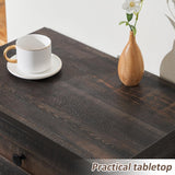 Spurgehom Tilt Out Trash Cabinet Kitchen Waste Bins, Laundry Hamper 13 Gallon Tilt Out Pet Proof Hidden Trash Bin for Kitchen Living Room, Rustic Black Spurgehom