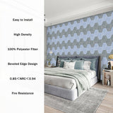 SHJADE 12 Pack Acoustic Panel Self-Adhesive, 14" X 12" X 0.4"High Density Sound Proof Padding, Hexagon Sound proof Insulation Beveled Edge Wall Tiles(White) SHJADE