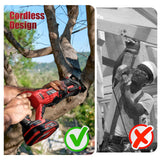 Reciprocating Saw Cordless, 20V Power Reciprocating Saw with Battery and Charger, 3000SPM Compact Reciprocating Saw with 6 Tool-Free Blades for Wood & Metal Cutting (1PC Battery) Vistreck