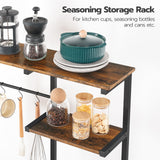 HOOBRO Multifunctional 6-Tier Bakers Rack with Power Outlets and Hooks for Kitchen and Living Room HOOBRO