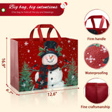 STYPOP 12 Pack 17" Extra Large Christmas Gift Bags, Reusable Non-Woven Christmas Tote Bags with Handles, Perfect for Gift Wrap/Party Favor Supplies, 16.9 * 12.6 * 6.8" STYPOP