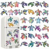 Remuuly 30 Pcs Diamond Painting Magnets Summer Diamond Art Magnet Kits for Adults Spring Flower Animal Cupcake 5D Rhinestones Refrigerator Magnetic Stickers for Fridge DIY Crafts Gifts(Turtle) Remuuly