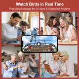 birdsnap® APS - Metal Bird Feeder with Camera Solar Panel 32GB Card, AI Identify 10000+ Birds Camera Feeder, 2K HD Live View Auto Record Bird Video, Ideal Xmas Gift for Bird Lovers birdsnap