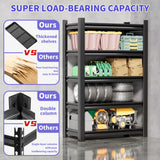 2 Set Garage Shelving Unit 72"H3000bls Heavy Duty Storage Shelves Easy Assembly 5 Tier Adjustable Metal Steel Utility Shelf Rack Storage Organize for Tools Garage,Basement,Warehouse 16"*36"*72" Hzdbhd