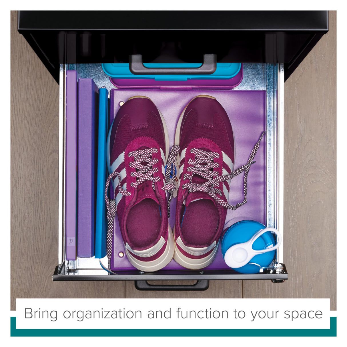 Lorell 14341 18 Deep 2-Drawer File Cabinet, Black Lorell