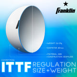 Franklin Sports Ping Pong Balls - Official Size + Weight White 40mm Table Tennis One Star Professional Durable High Performance 12 Count (Pack of 1) Packaging may vary, White Franklin Sports