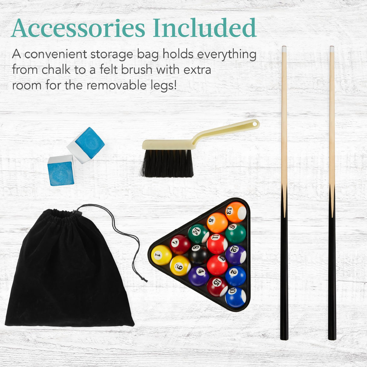 Best Choice Products 40in Tabletop Billiard Table, Pool Arcade Game Table for Living Room, Game Room w/ 2 Cue Sticks, Ball Set, Storage Bag - Gray Best Choice Products