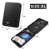 Sgorlds Gun Safe for Pistol, Portable Handgun Lock Box with Combination Lock, Pistol Safe for Car, Home, Travel, 11.5" x7.5" x2.5",Black Sgorlds