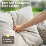 LUXOAK 9-Piece Wicker Patio Furniture Set with Swivel Rocking Chairs, Curved Sectional Sofa with Storage Table, All-Weather Outdoor Conversation Set with 6" Armrests, for Backyard/Garden/Deck LUXOAK