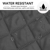 Easy-Going Sectional Couch Covers for Dogs L Shape Sofa Cover Reversible Sofa Slipcover Chaise Lounge Cover Furniture Protector Cover for Pets Dog Cat (Large, Dark Gray/Dark Gray) Easy-Going