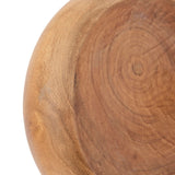 Creative Co-Op Decorative Paulownia Wood Vase, Walnut Finish Creative Co-Op