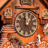 Ninefish Handcrafted Cuckoo Clock with Dancing Figures: A Wall-Mounted Cuckoo Clock for Your Home Decor to Add a Natural Countryside Touch and Perfectly Accent Your Living Space Ninefish