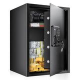 Bonsaii 1.8 Cubic Feet Security Home Safe with Digital Keypad, Security Box for Jewelry, Cash, Guns | Document Safe (14.2"x12.99"x19.7") bonsaii