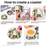 Yijingtop 8PCS Jesus Diamond Art Coasters Kits,Religion Diamond Painting Coasters with Holder,Small Diamond Art Kits for Adults,Crystal Gem Art Kits for Home Wall Decor Yijingtop