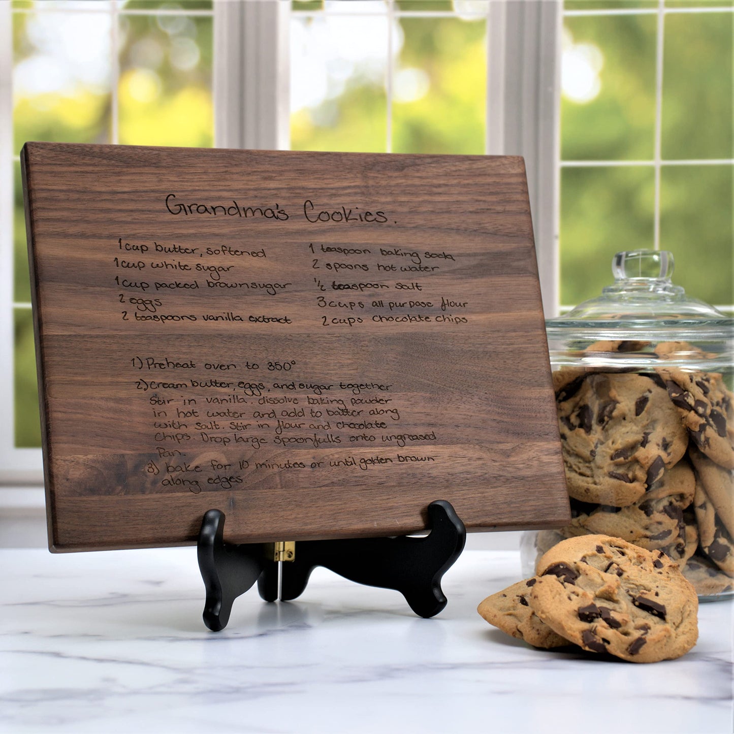 Blue Ridge Mountain Gifts Personalized Laser Engraved Recipe Cutting Board - Wood Cutting Board - Custom Gift for Dad - Great as Wedding Gifts, - WoodArtSupply