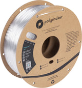 Polymaker PC Filament 2.85mm Clear Polycarbonate 1kg Cardboard Spool - PolyLite Transparent PC 3D Printer Polycarbonate Filament 2.85mm, Strong & Tough & Heat Resistant POLYMAKER