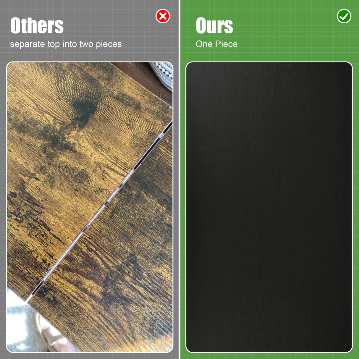 VASMIA Console Table, Entryway Table, Narrow Sofa Table, 39" Bamboo Hallway Table for Entryway, Living room, Bedroom, Foyer, Black VASMIA