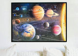 A2PLAY Solar System Space Puzzle for Adults, 1000 Piece Jigsaw Puzzle & Bonus Space Fact Poster, Premium Materials, 27.5 x 19.7 in A2PLAY