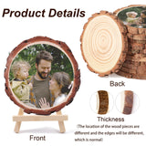 Personalized Picture Frame Custom Photo Printing on Wood Slices Wooden Craft with Bracket Customized Photo Gifts for Christmas Birthday Anniversary GONIS