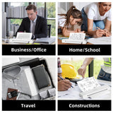 Portable Printer for iPhone iPad Laptop PC - Bluetooth Printer Supports Dual-sided Printing Letter/A4/B5/A5 Regular Paper, Wireless Printer for Home Travel Office Vehicle Word PDF Excel TxT 300DPI Zoolion