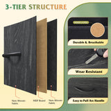 WLIVE 12 Drawer Dresser for Bedroom, Black Dresser TV Stand for 65, 70, 75 inch TV with Led Light & Charging Station, Wide Chest of Drawers with Open Shelves, Fabric Dressers for Closet, Living Room WLIVE