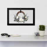 SOFE Farmhouse Memo Board Chicken Wire Frame, Black Large Bulletin Boards for Walls, Hanging Photo Display Board or Jewelry Organizer Wall Grid Panels, Decorative Vision Board for Desktop Office SOFE