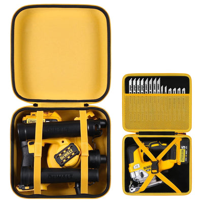 khanka Hard Case for Dewalt 20V MAX Blower(DCE100B)+Hard Case for DEWALT 20V MAX XR Jig Saw DCS334B / DCS335B