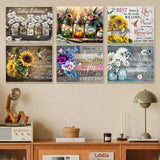 6 Pack Inspirational Diamond Painting Kits for Adults, Diamond Art Kits for Adults, DIY 5D Diamond Painting Kits for Beginners Home Wall Decor 12x16inch Mandun