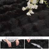 TYBOATLE 107’’ Boneless Slow-Rebound Memory Foam Couch, Cloud Sectional Couches for Living Room w/Upgraded Fabric, Deep Seat Comfy Fluffy L Shaped Modular Sectional Sofa (Black, Left Facing Chaise) TYBOATLE