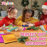 Playbees Foil Art Kit Unicorns & Princesses - Preschool Arts and Crafts Kit for Kids- No Mess Art for Boys & Girls Ages 4, 5, 6, 7, 8, 9 - DIY Creative Activity Art & Craft Activity Playbees