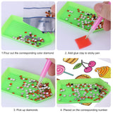 MEIEST 5D Diamond Art Painting Stickers Kits for Kids and Adult Beginners,Fun DIY Unicorn and Ice-Cream Mosaic Stickers by Numbers Kits,Creative Arts and Crafts Set and Handmade Gift MEIEST