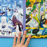 QUOKKA Magnetic Toddler Puzzles Ages 4-6 - 2x48 Travel Puzzles Games for Kids 3-5 Years Old - Activities Car Toy for Boys and Girls 2-4 yo - Polar & Jungle Animals Learning Magnet for Road Trip QUOKKA