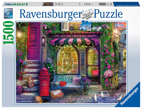 Ravensburger 17136 Love Letters Chocolate Shop 1500 Piece Jigsaw Puzzle for Adults & Kids Age 12 Years Up, Multicolour Ravensburger