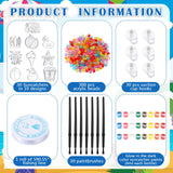 Sonwyoung 30 Sets Suncatchers Craft Kits, DIY Glow in The Dark Suncatcher Kits Stained Glass Window Paint Art for Classroom Party Activities Art Craft Party Favors(Summer) Sonwyoung