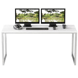 SHW Home Office 48-Inch Computer Desk, 24" Deep, White SHW