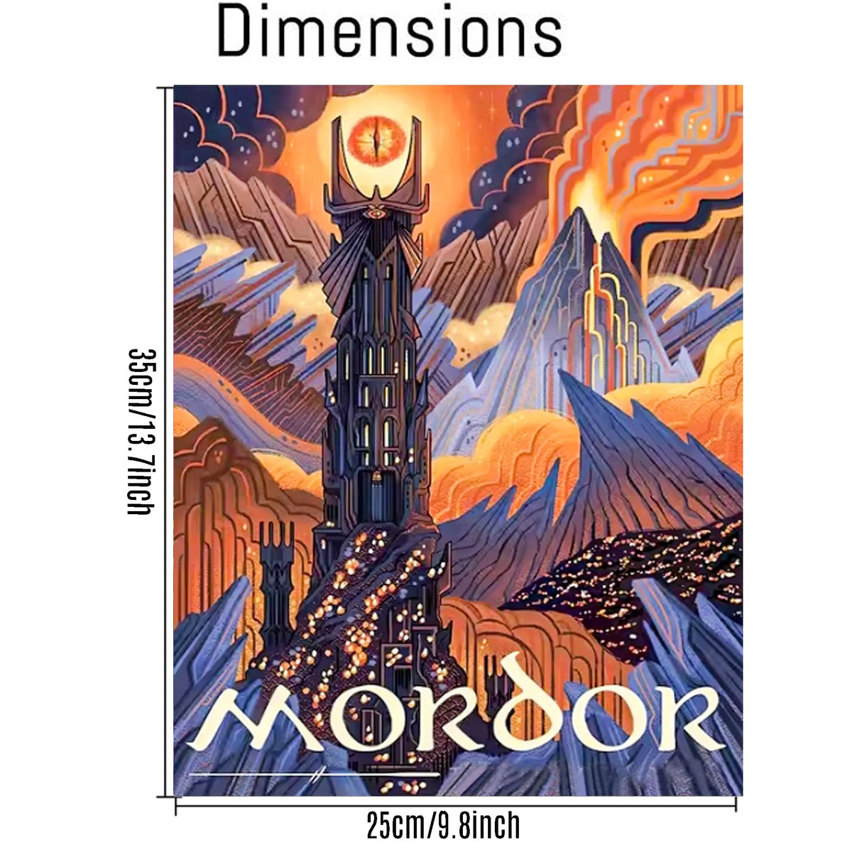 6 Packs Abstract Landscapae Paint by Numbers Kit for Adults,Ring Art DIY Acrylic Oil Painting Paint by Numbers Kits on Canvas,Adult Paint by Number Kits Drawing Paintwork for Home Decor 9.8x13.8inch Yijingtop