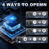 BONANO 4-6 Fingerprint Gun Safe, Long Gun Safes for Home Rifles and Pistols, Gun Cabinets for Rifles and Shotguns, Quick Access Dual Alarm Rifles Safe, Biometric Gun Safe, Stack On Gun Cabinet BONANO