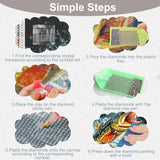 AIRDEA Diamond Art Paintings Kits for Adults,Fish DIY Gem Art Kits for Beginner,12x16 in,Big Fish,Round Full Drill AIRDEA