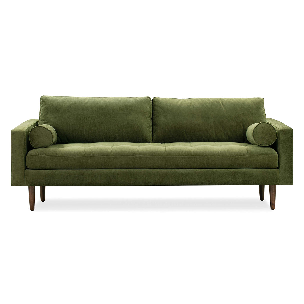 POLY & BARK Napa 88.5" Sofa in Distressed Green Velvet POLY & BARK