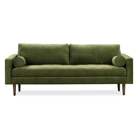 POLY & BARK Napa 88.5" Sofa in Distressed Green Velvet POLY & BARK